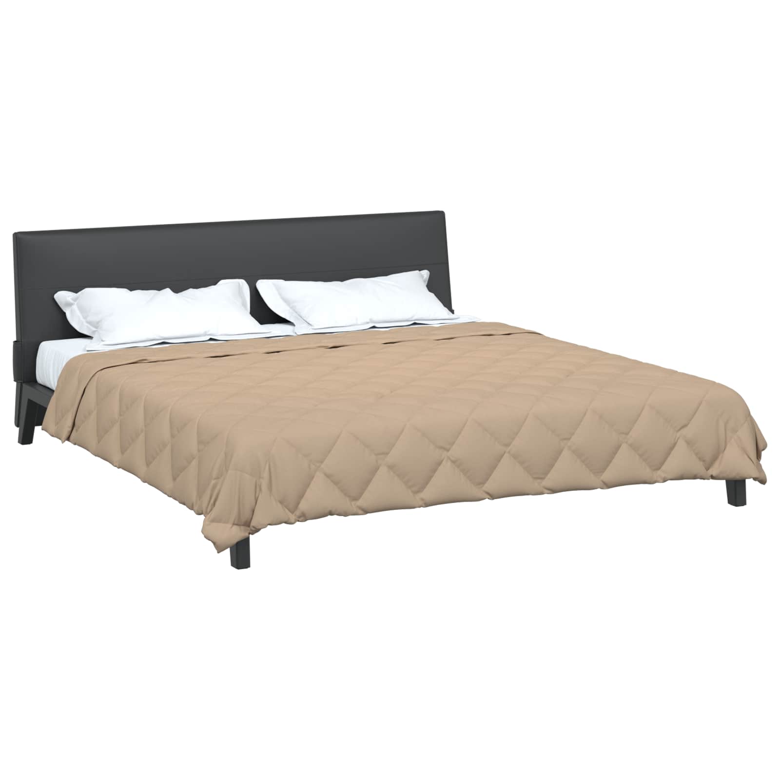 vidaXL Καλοκαιρινό Παπλωματοθήκη 240 x 200 cm Καλοκαίρι Taupe - Image 3