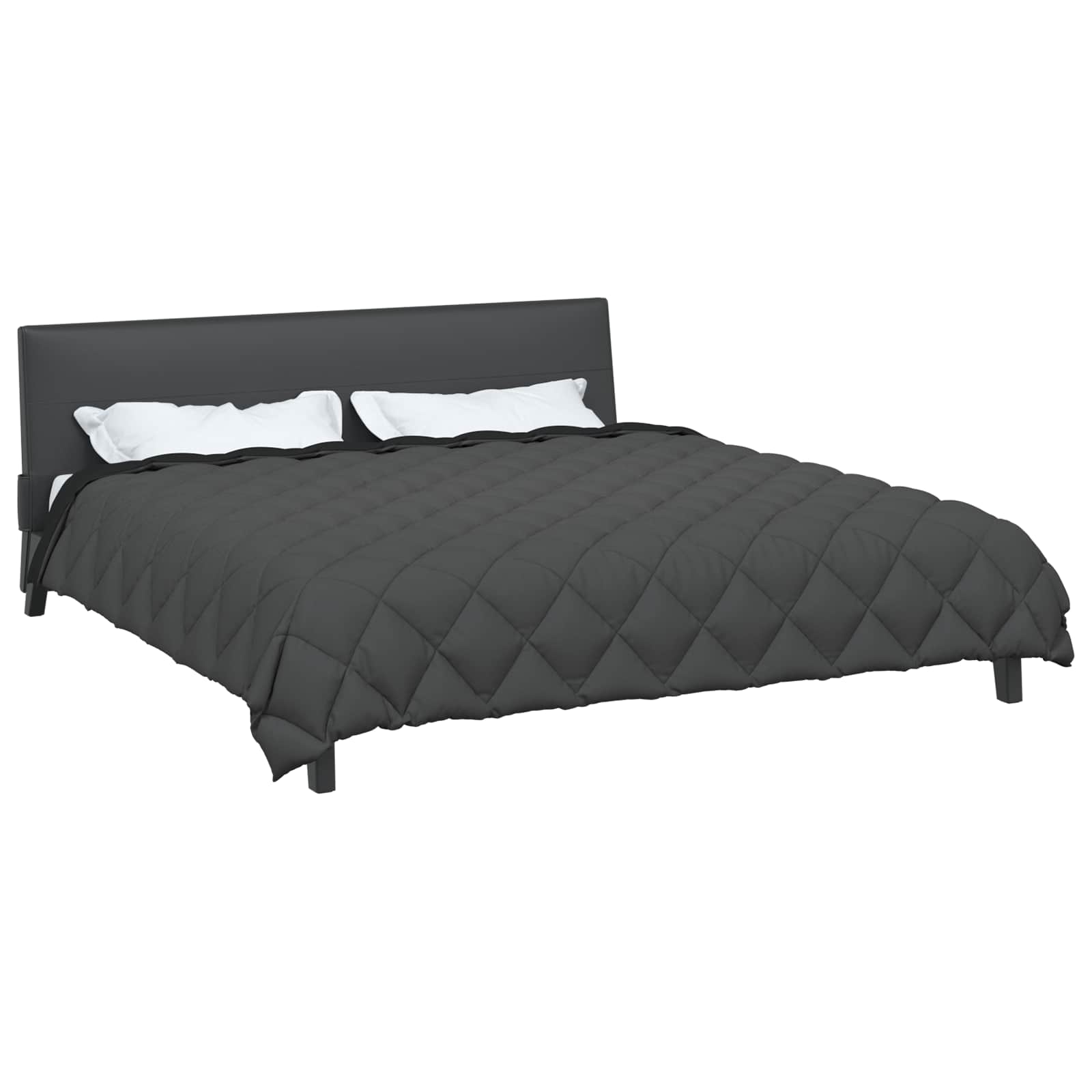 vidaXL Χειμερινό Παπλωματοθήκη 200 x 240 cm 450 gsm Μαύρο και Ανθρακί - Image 3