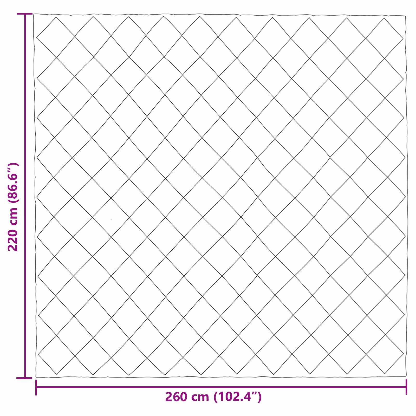 vidaXL Χειμερινό Παπλωματοθήκη 220 x 260 cm 450 gsm Μαύρο και Ανθρακί - Image 11