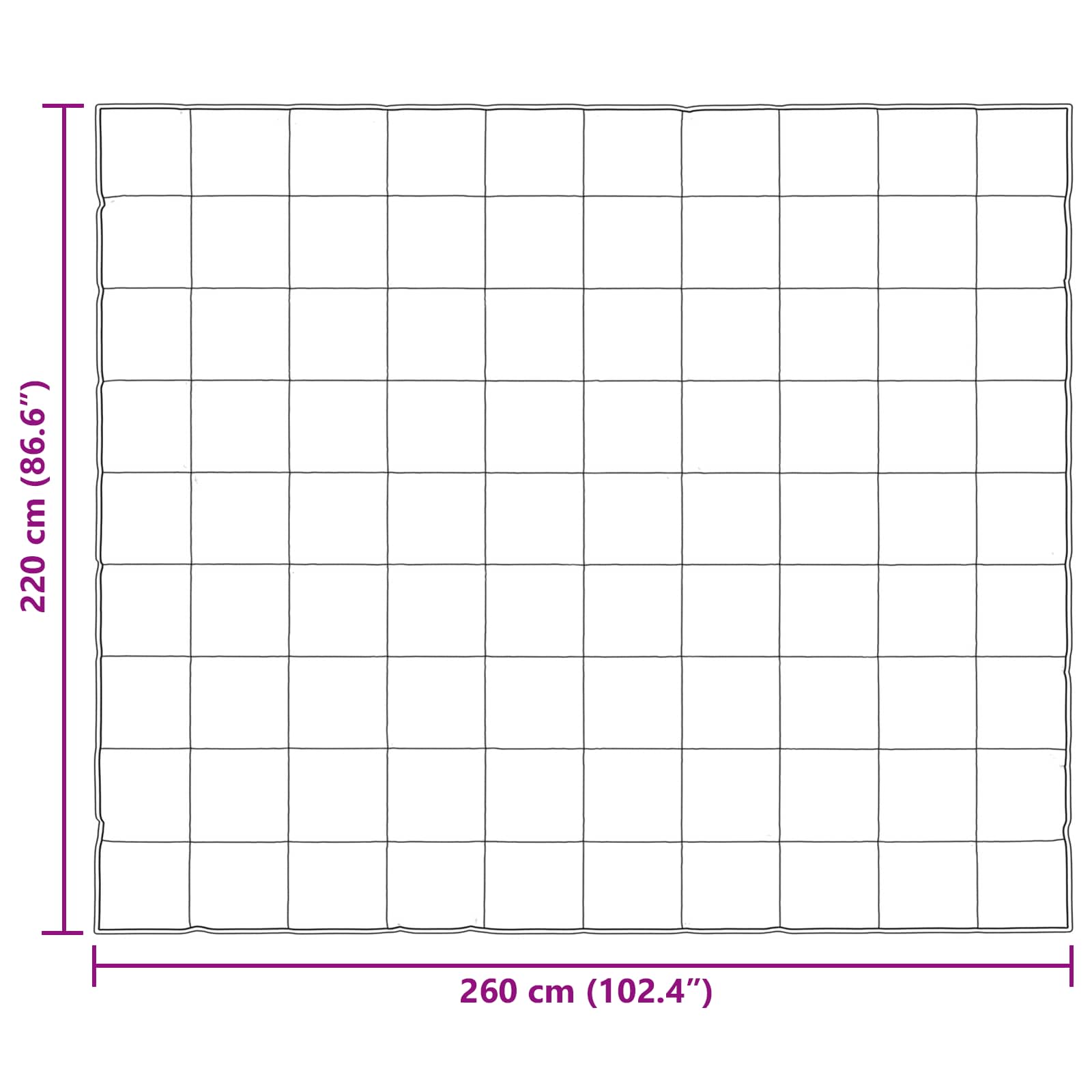 vidaXL Καλοκαιρινό Παπλωματοθήκη Χρυσό 220 x 260 cm - Image 10