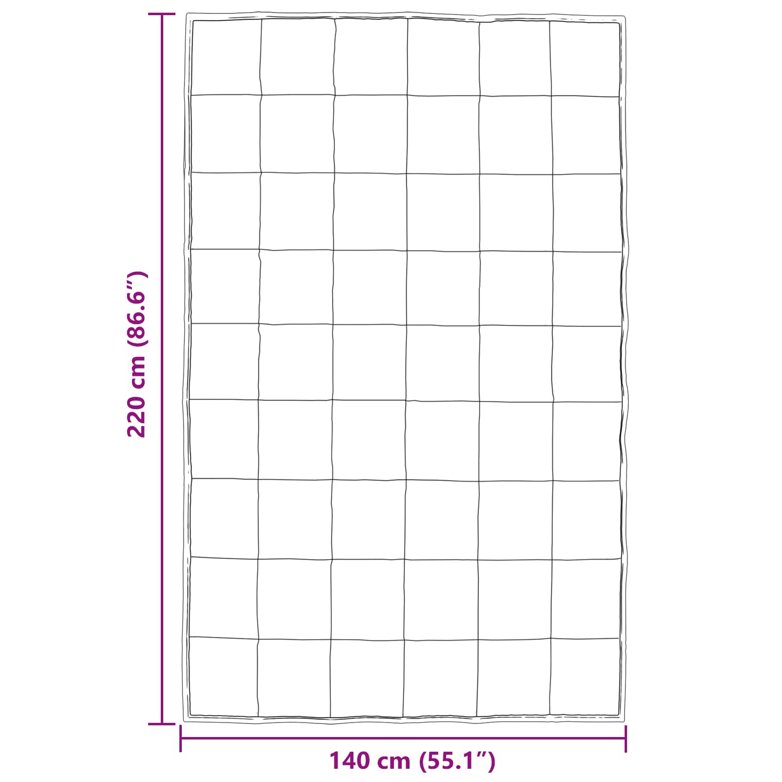 vidaXL Χειμερινό Παπλωματοθήκη 140 x 220 cm 450 gsm Χρυσό - Image 10