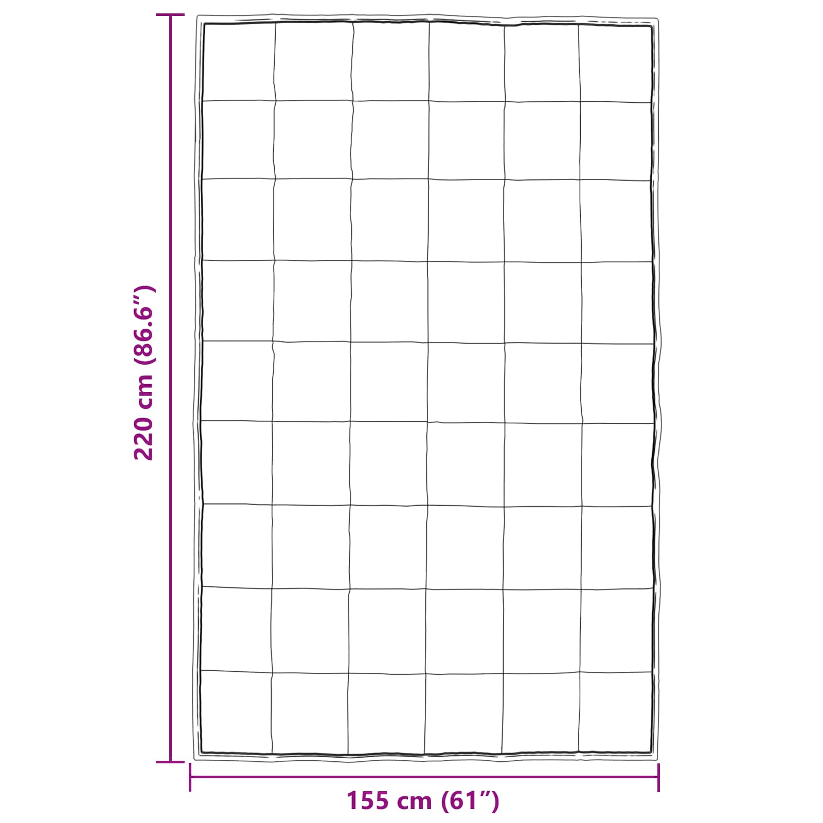 vidaXL Χειμερινό Παπλωματοθήκη 155 x 220 cm 450 gsm Ασημί - Image 10