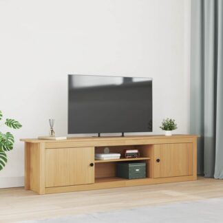 vidaXL Ράφι τηλεόρασης HILL 158 x 40 x 39.5 εκ. Μέλι Καφέ Στερεό πεύκο