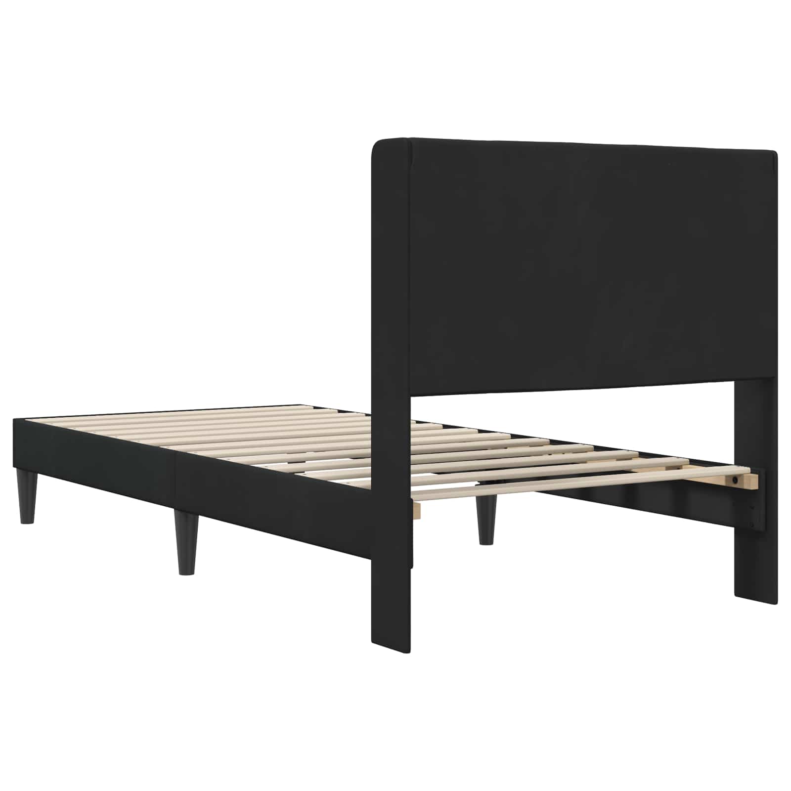 vidaXL Σκελετός Κρεβατιού με κεφαλάρι Μαύρο 80 x 200 cm Βελούδο - Image 6