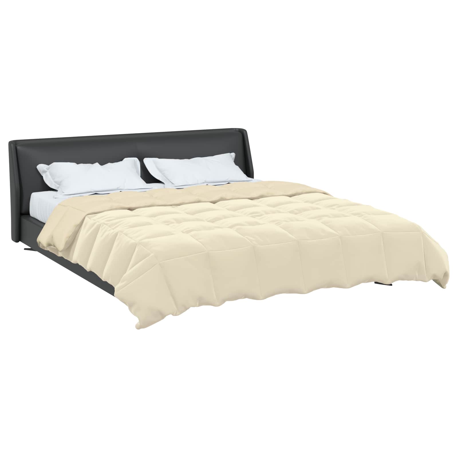 vidaXL Καλοκαιρινό Παπλωματοθήκη 220 x 260 cm Καλοκαίρι Κρεμ - Image 3