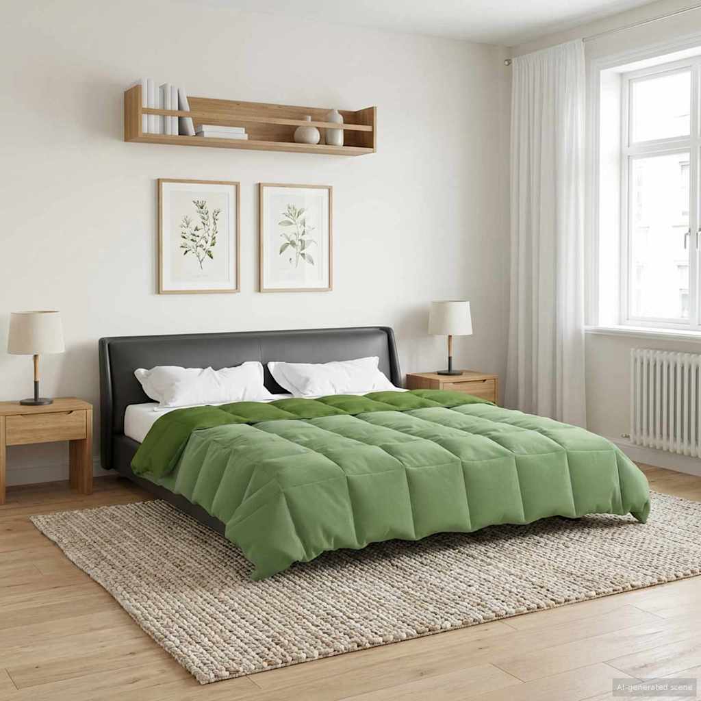 vidaXL Κουβέρτα ολόκληρου του χρόνου 200 x 240 cm 4 Εποχές Πράσινο - Image 4