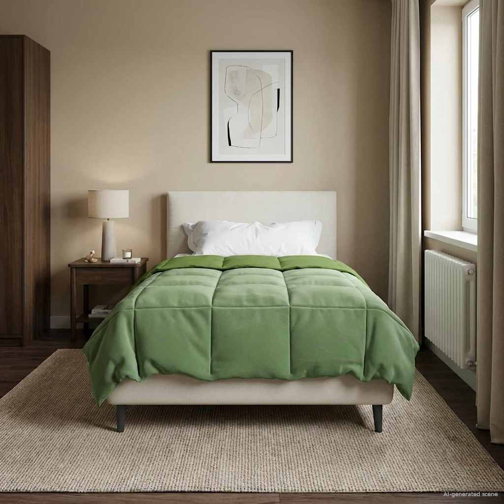 vidaXL Κουβέρτα ολόκληρου του χρόνου 140 x 220 cm 4 Εποχές Πράσινο - Image 4