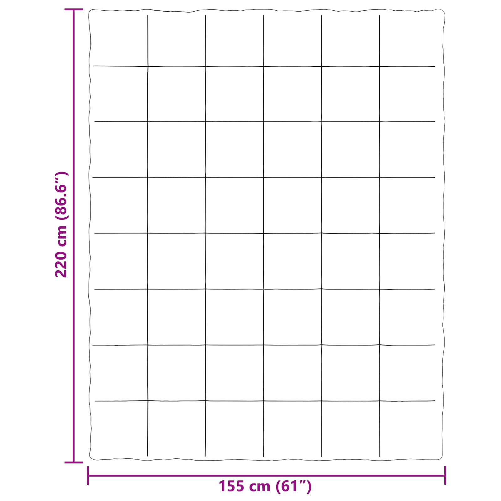 vidaXL Κουβέρτα ολόκληρου του χρόνου 155 x 220 cm 4 Εποχές Κρεμ - Image 10