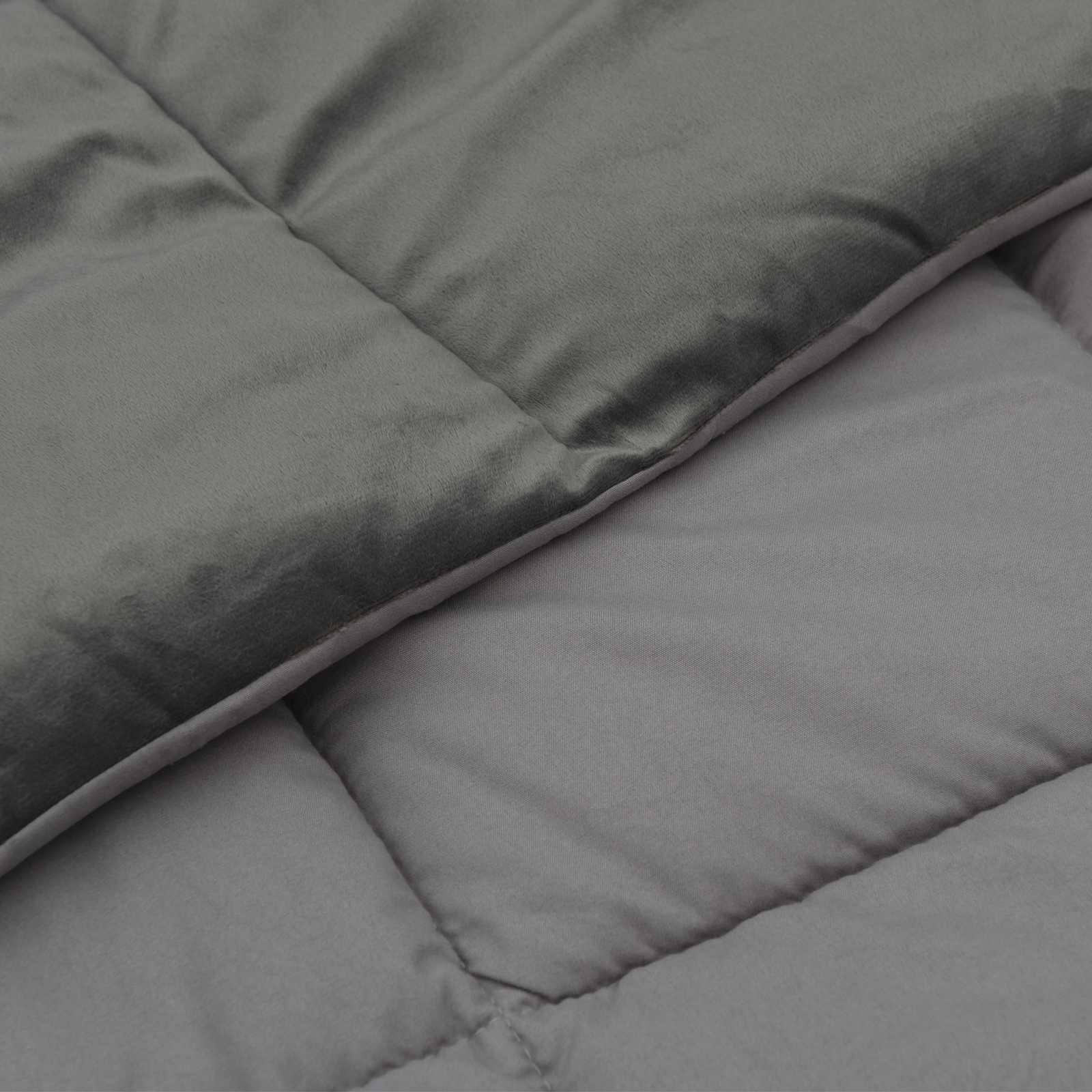 vidaXL Χειμερινό Παπλωματοθήκη 140 x 220 cm Χειμώνας Ανοιχτό γκρι - Image 5