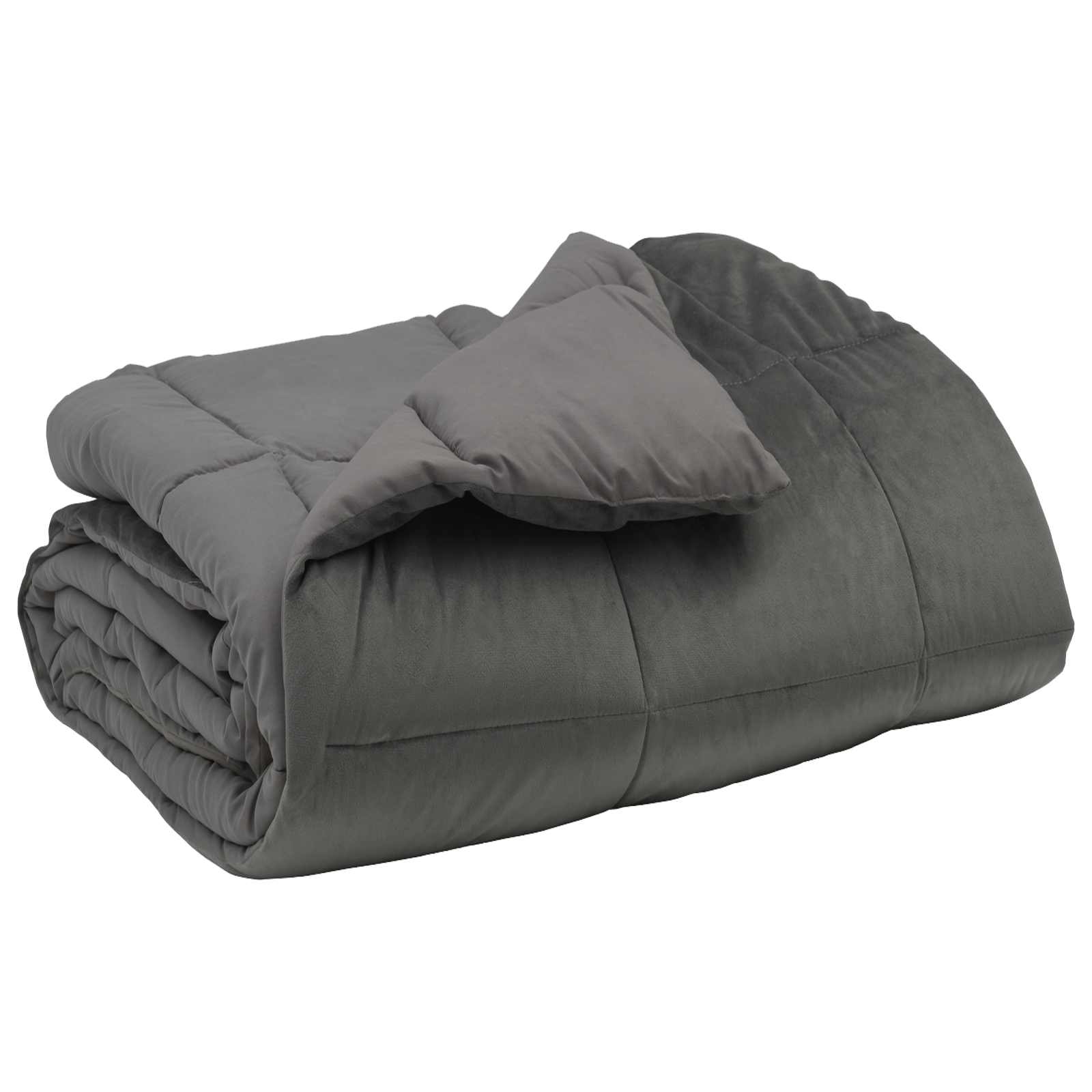 vidaXL Χειμερινό Παπλωματοθήκη 200 x 220 cm Χειμώνας Ανοιχτό γκρι - Image 2