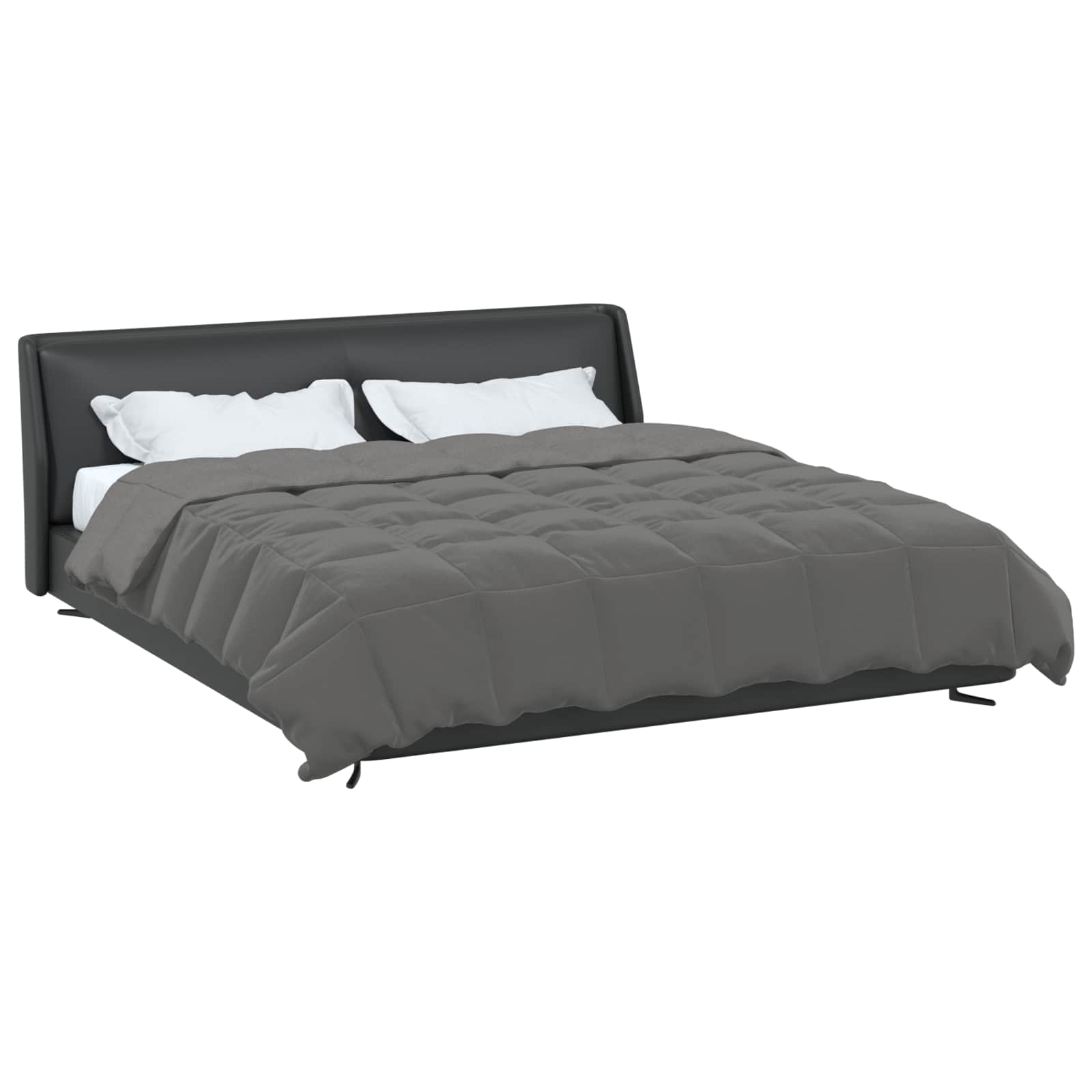 vidaXL Χειμερινό Παπλωματοθήκη 200 x 220 cm Χειμώνας Ανοιχτό γκρι - Image 3
