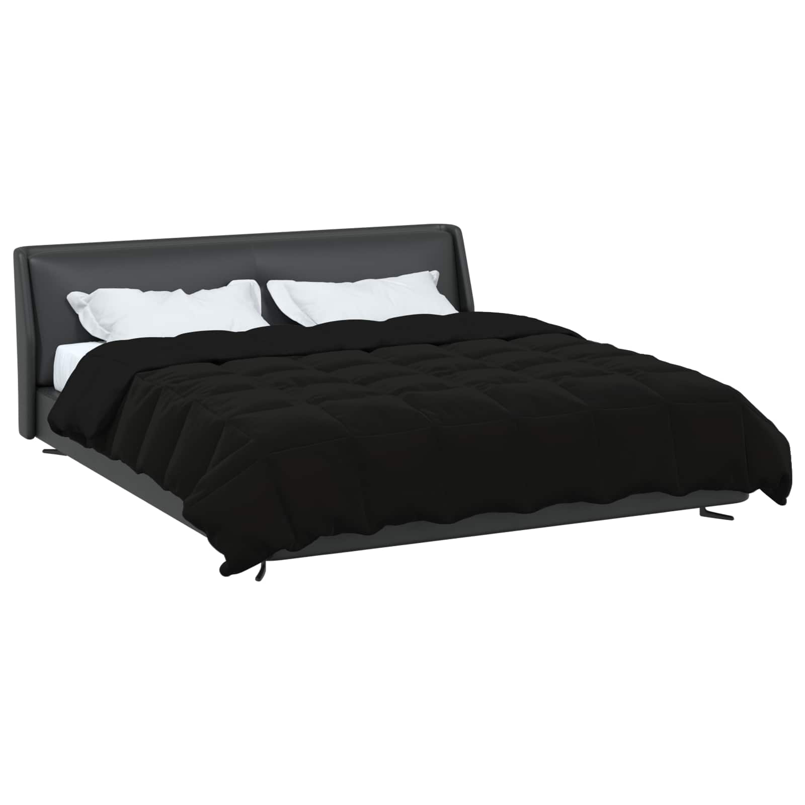 vidaXL Χειμερινό Παπλωματοθήκη 200 x 200 cm Χειμώνας Μαύρο Αναπνεύσιμο - Image 3