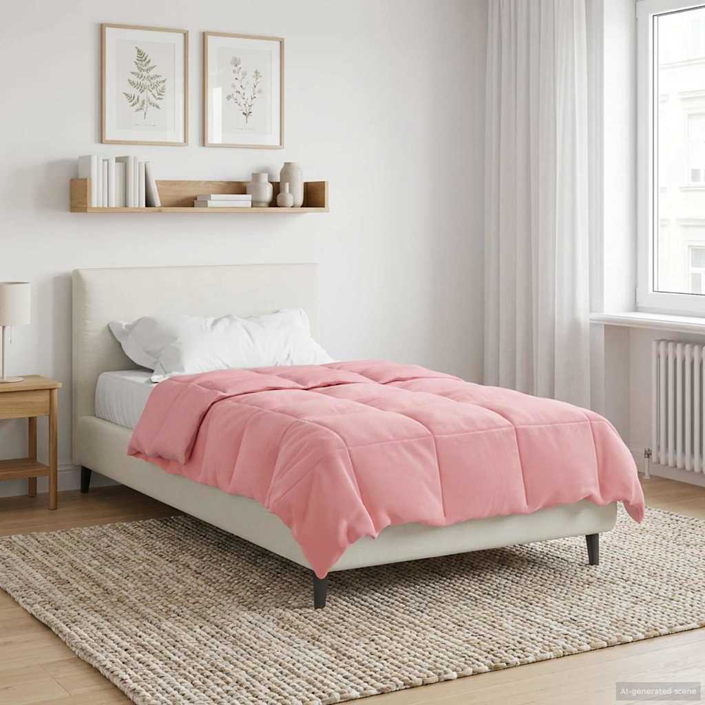 vidaXL Χειμερινό Παπλωματοθήκη 135 x 200 cm Χειμώνας Ροζ Αναπνεύσιμο - Image 4