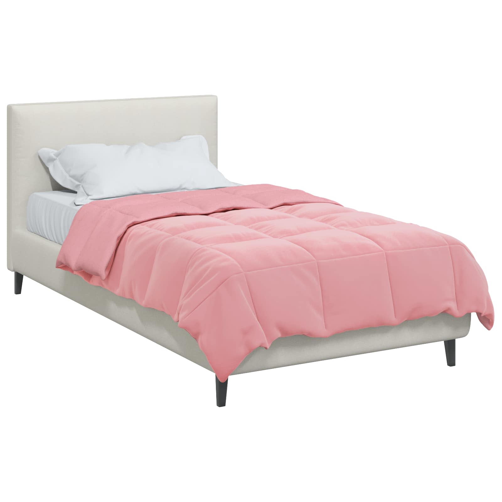 vidaXL Χειμερινό Παπλωματοθήκη 135 x 200 cm Χειμώνας Ροζ Αναπνεύσιμο - Image 3