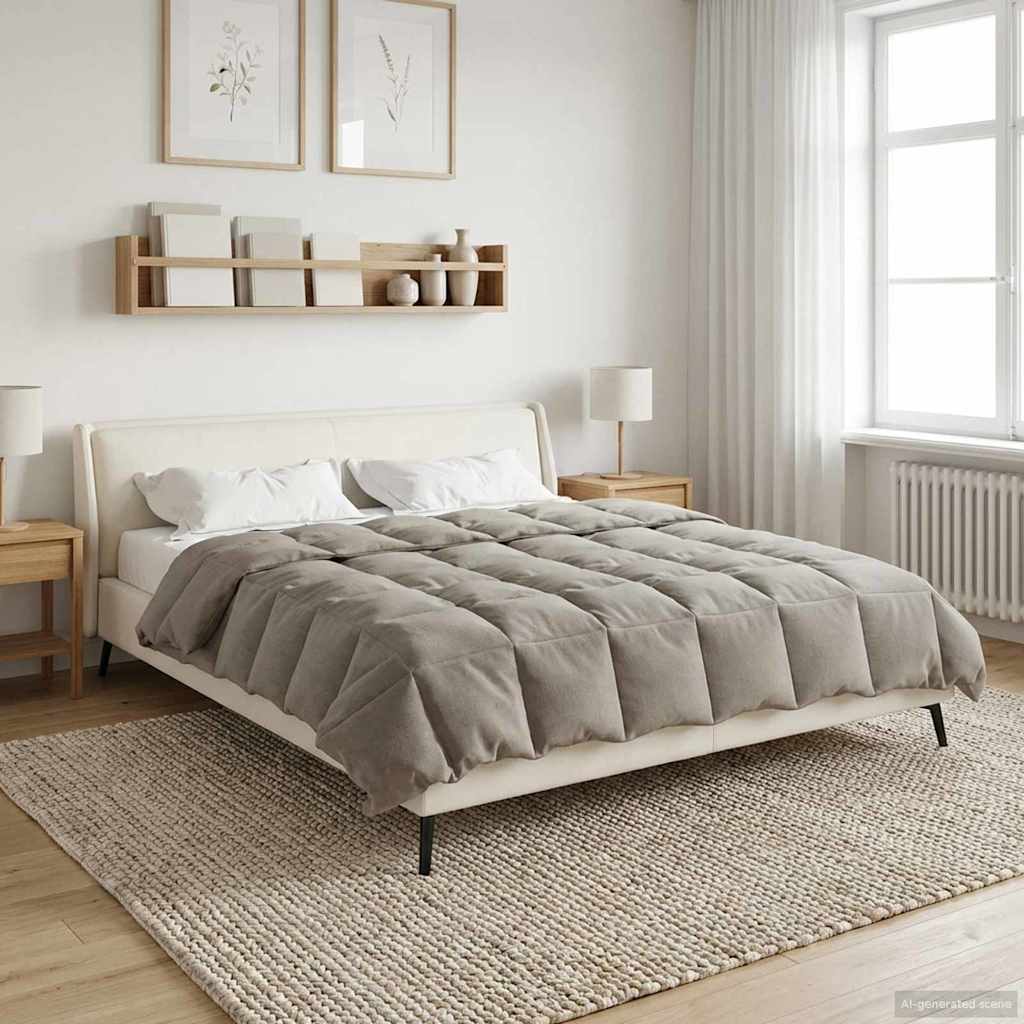 vidaXL Χειμερινό Παπλωματοθήκη 200 x 220 cm Χειμώνας Πράσινο - Image 4