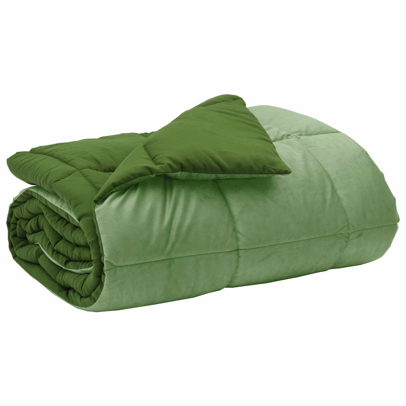 vidaXL Χειμερινό Παπλωματοθήκη 200 x 220 cm Χειμώνας Πράσινο - Image 2