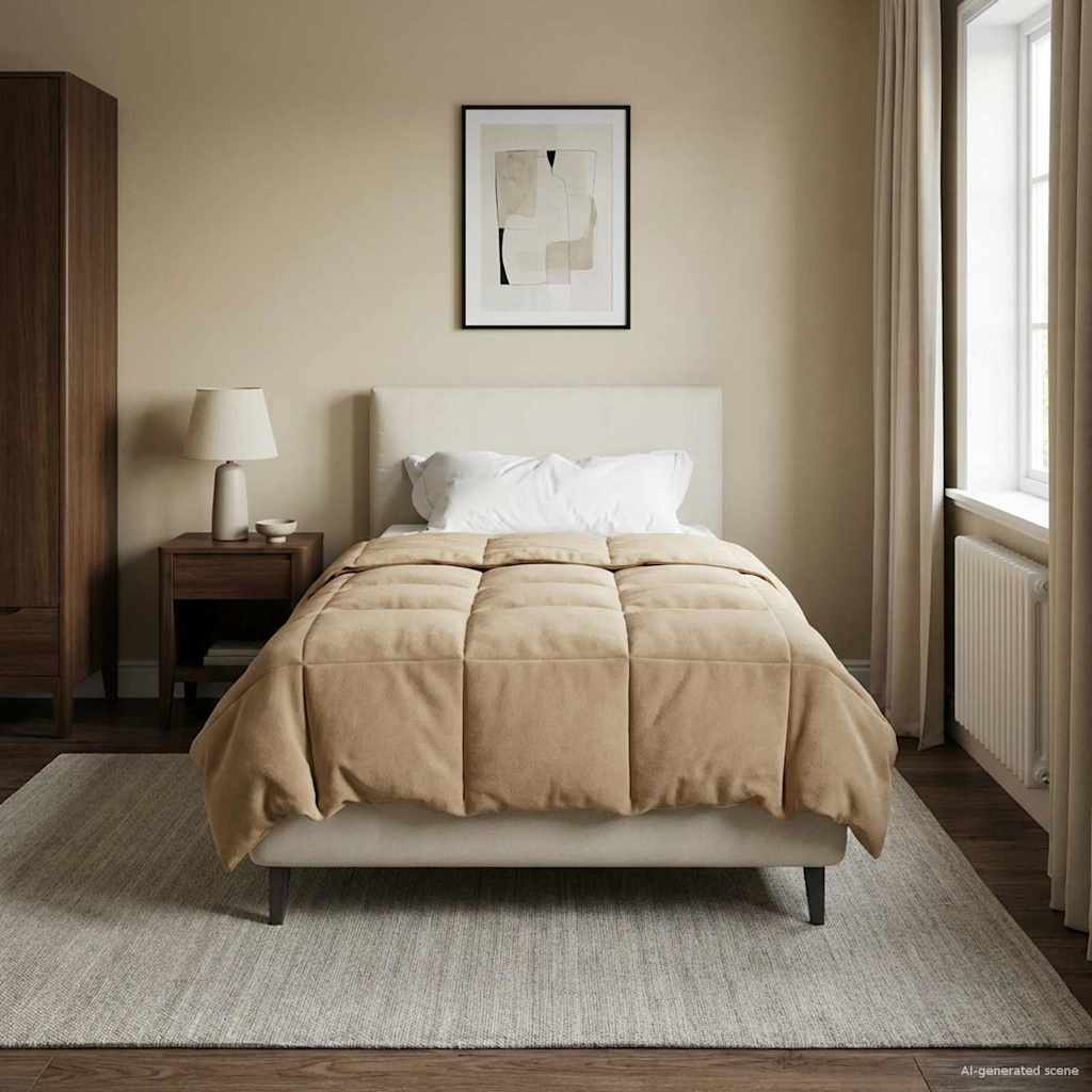 vidaXL Χειμερινό Παπλωματοθήκη 140 x 220 cm Χειμώνας Σκούρο Μπλε - Image 4
