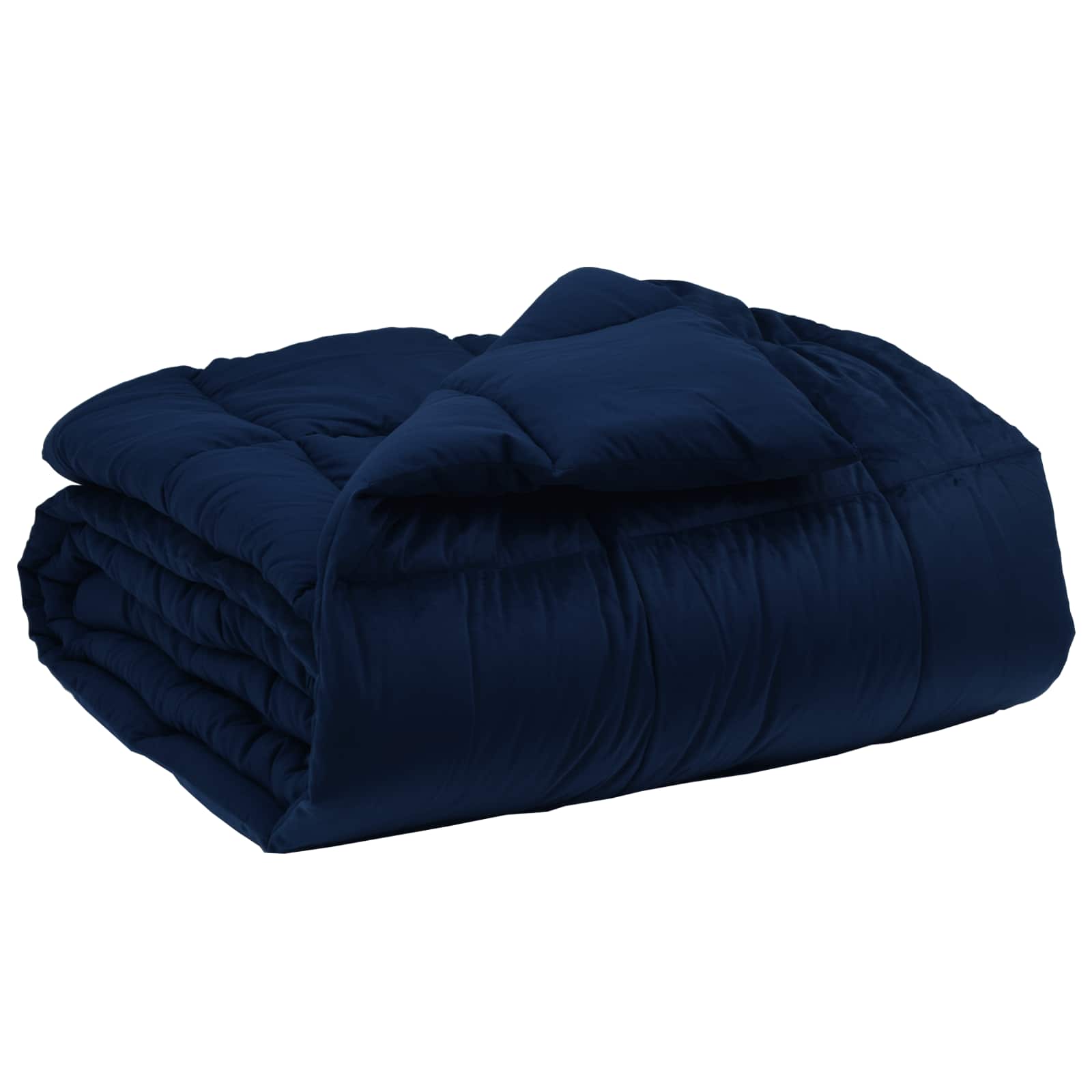 vidaXL Χειμερινό Παπλωματοθήκη 140 x 220 cm Χειμώνας Σκούρο Μπλε - Image 2