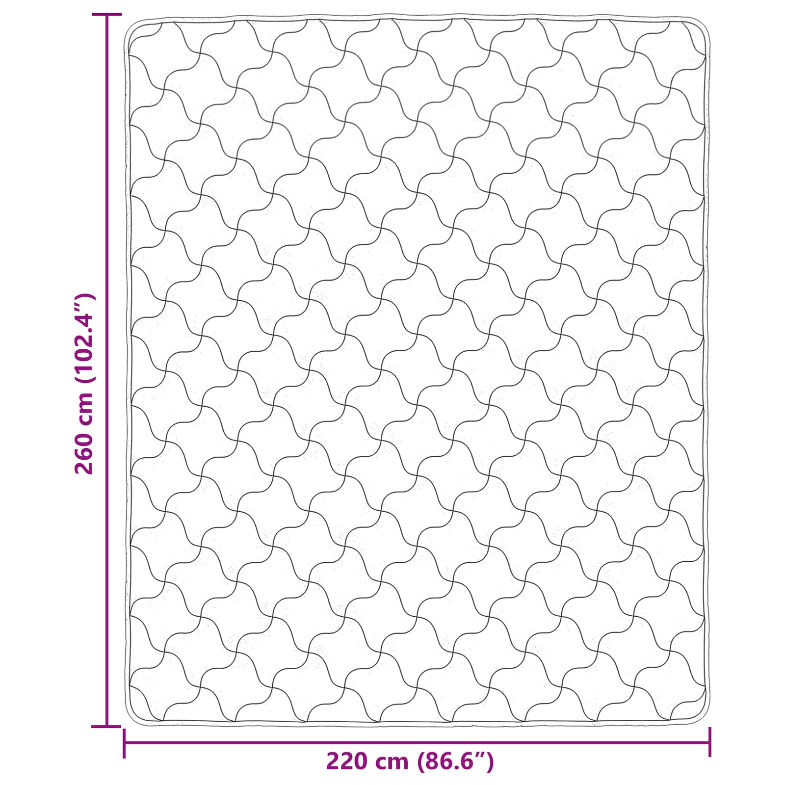vidaXL Καλοκαιρινό Παπλωματοθήκη 260 x 220 cm Καλοκαίρι - Image 10
