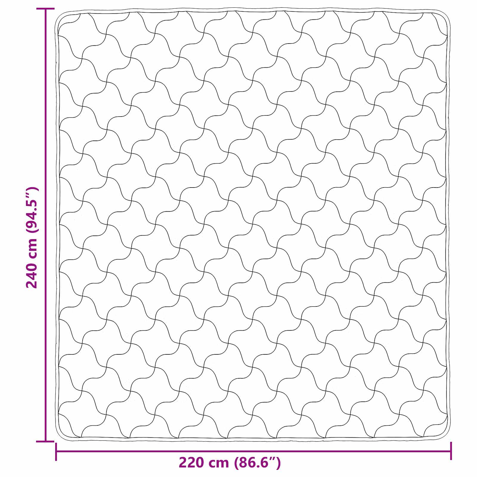vidaXL Καλοκαιρινό Παπλωματοθήκη 240 x 220 cm Καλοκαίρι - Image 10