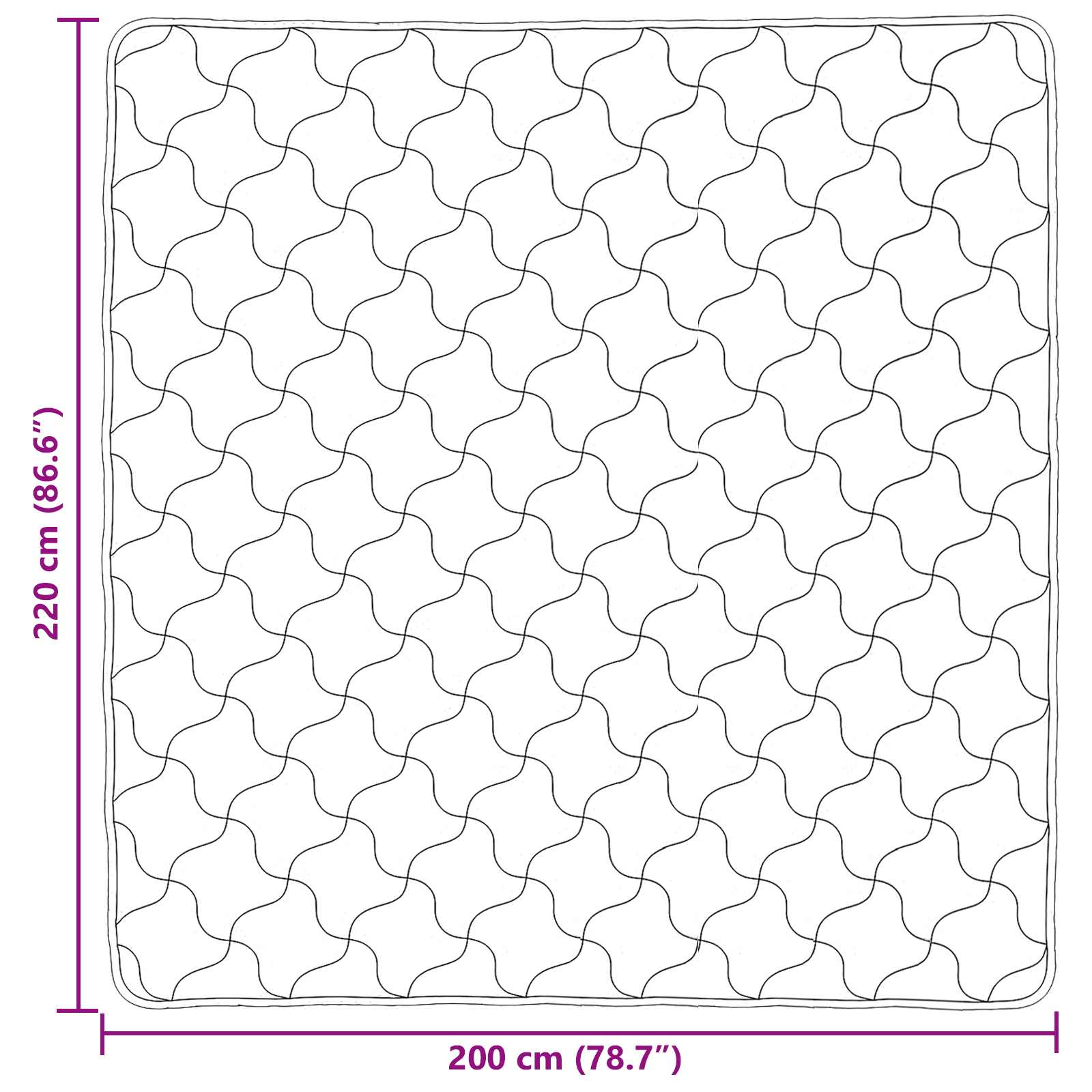 vidaXL Χειμερινό Παπλωματοθήκη 200 x 220 cm Χειμώνας Ανοιχτό γκρι - Image 10