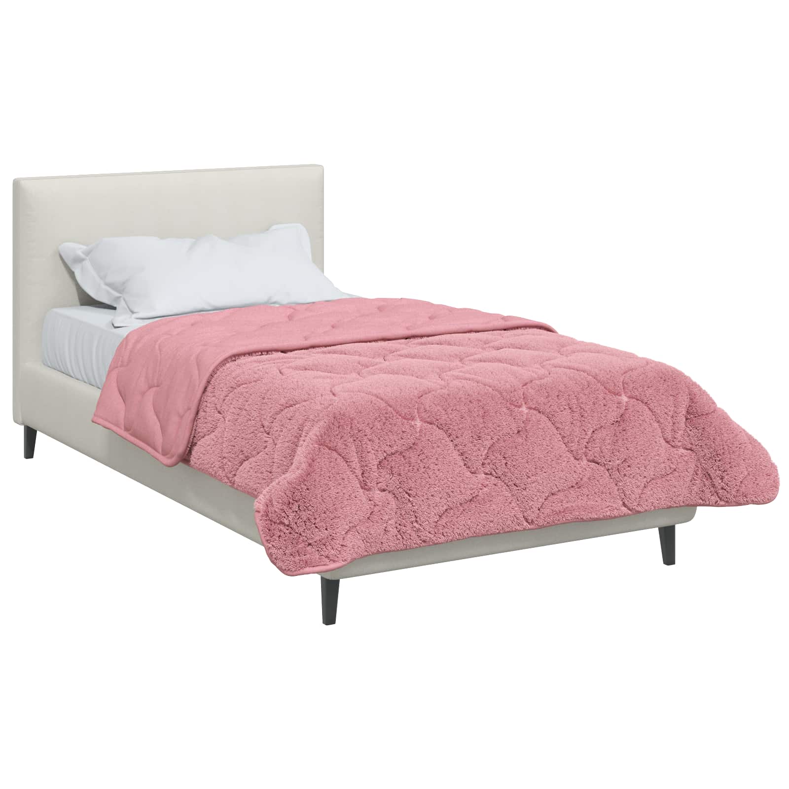 vidaXL Χειμερινό Παπλωματοθήκη 140 x 220 cm Χειμώνας Ροζ Αναπνεύσιμο - Image 3
