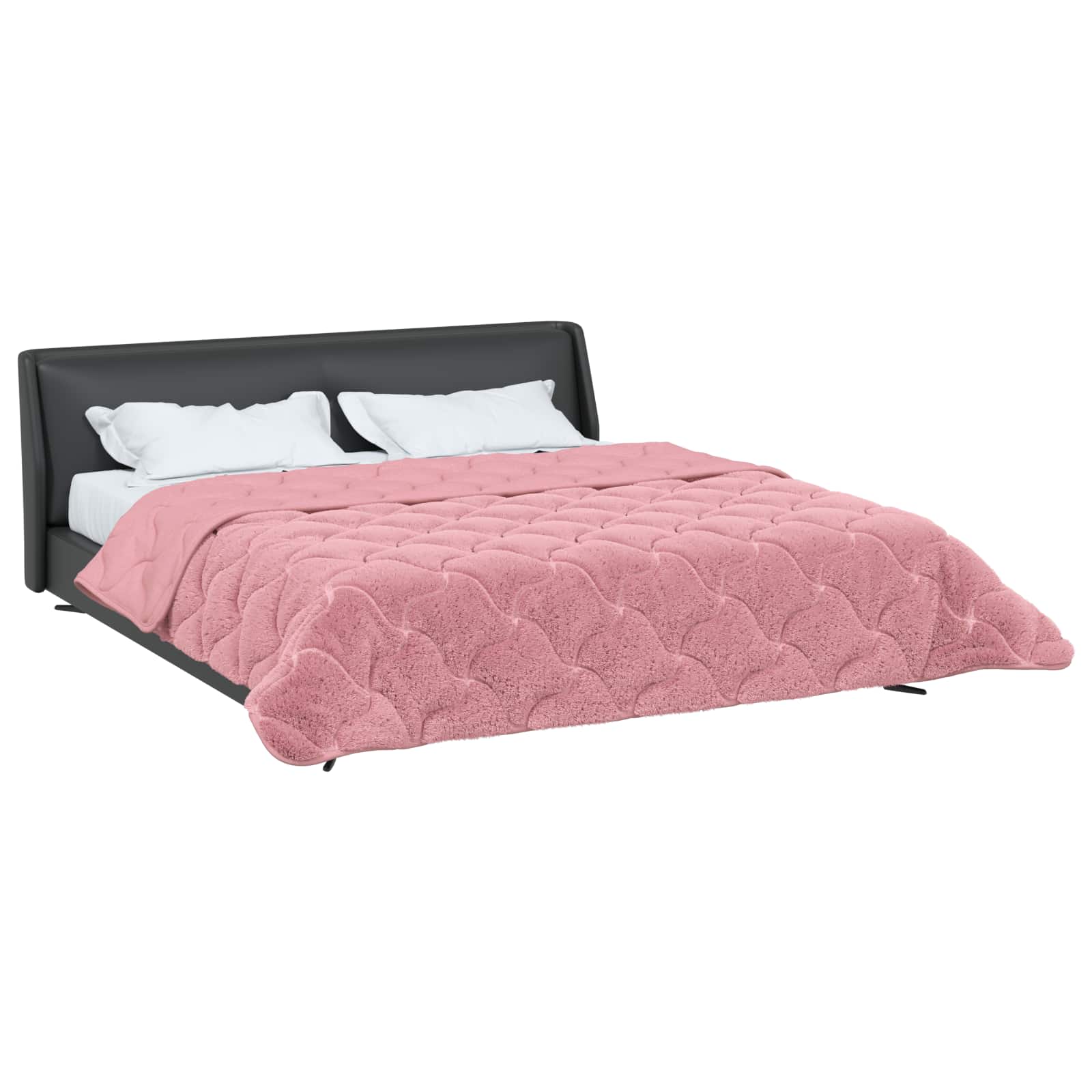 vidaXL Χειμερινό Παπλωματοθήκη 200 x 220 cm Χειμώνας Ροζ Αναπνεύσιμο - Image 3