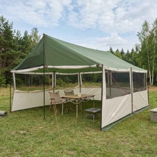 vidaXL Οικογενειακή Σκηνή Πράσινο 450 x 400 x 265 εκ