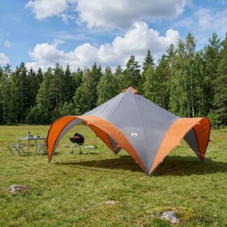 vidaXL Σκηνή Πάρτυ Γκρι και Πορτοκαλί 500 x 500 x 352 cm