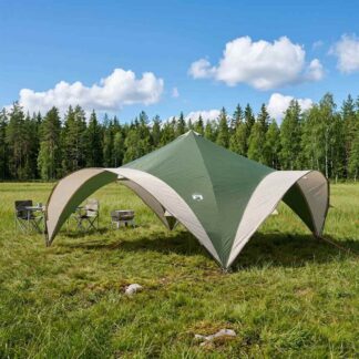 vidaXL Σκηνή Πάρτυ Πράσινο 400 x 400 x 322 cm Πολυεστέρας και Χάλυβας