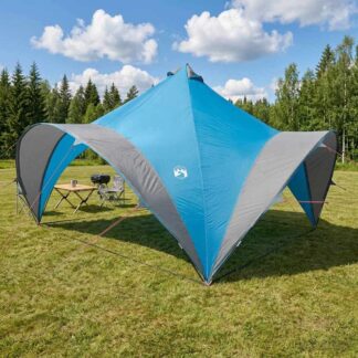 vidaXL Σκηνή Πάρτυ Μπλε 400 x 400 x 322 cm Πολυεστέρας και Χάλυβας