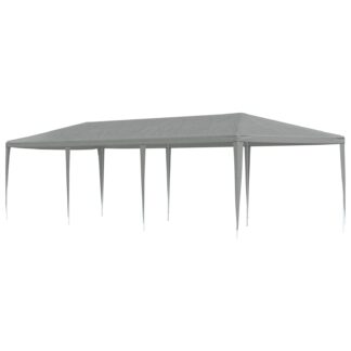 vidaXL Σκηνή Πάρτυ Ανοιχτό γκρι 900 x 300 x 255 εκ