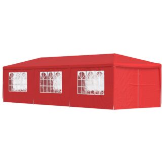 vidaXL Σκηνή Πάρτυ 900 x 300 x 255 εκ Κόκκινο