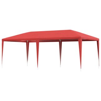 vidaXL Σκηνή Πάρτυ Κόκκινο 600 x 300 x 255 εκ.