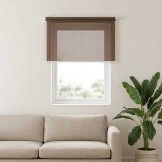vidaXL Ρολό Εξωτερικού Χώρου 90% Φραγμός UV Taupe 220 x 140 cm HDPE