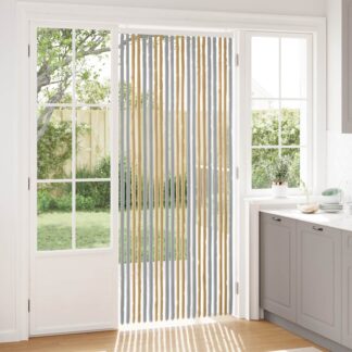 vidaXL Κουρτίνα εντόμων Chenille Γκρι και Μπεζ 90 x 220 cm 100% PP
