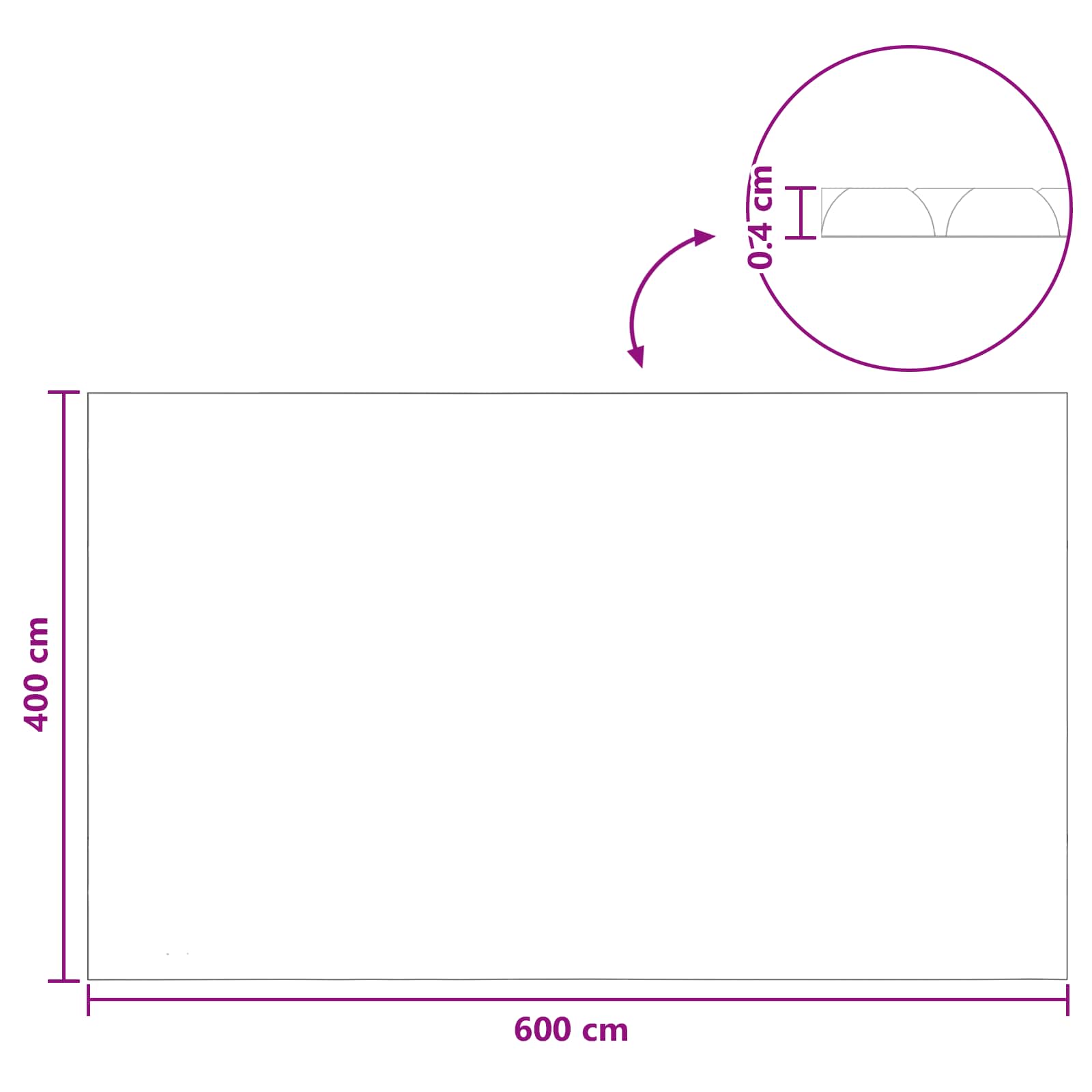 vidaXL Επιπλέον Βαριά Καλύμματα Πισίνας Ηλίου 600 x 400 εκ, 400 μμ PE - Image 7