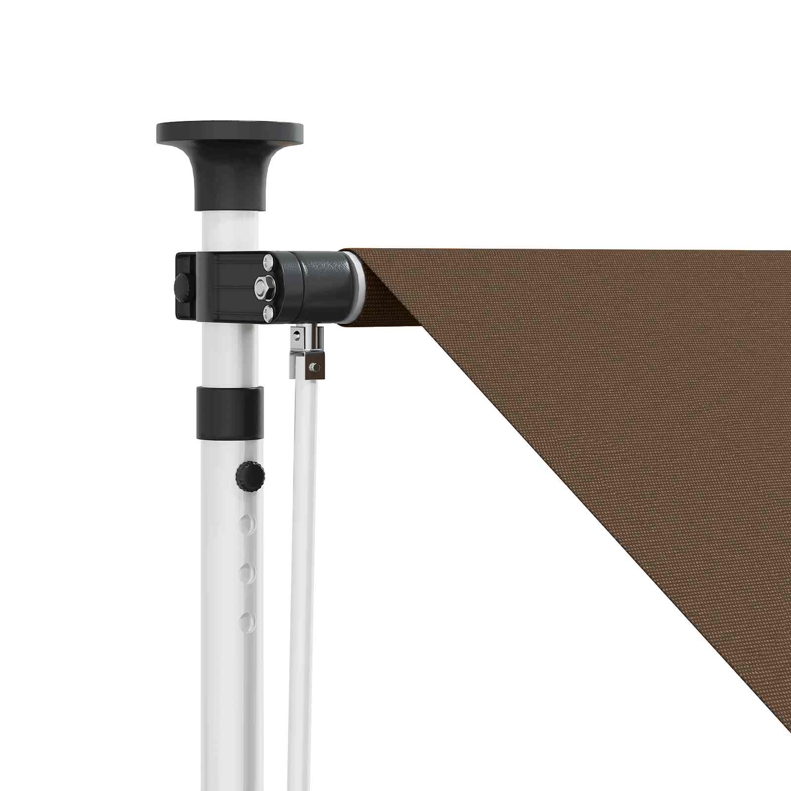 vidaXL Χειροκίνητη Ανακλινόμενη Σκίαση Taupe 150 cm - Image 4