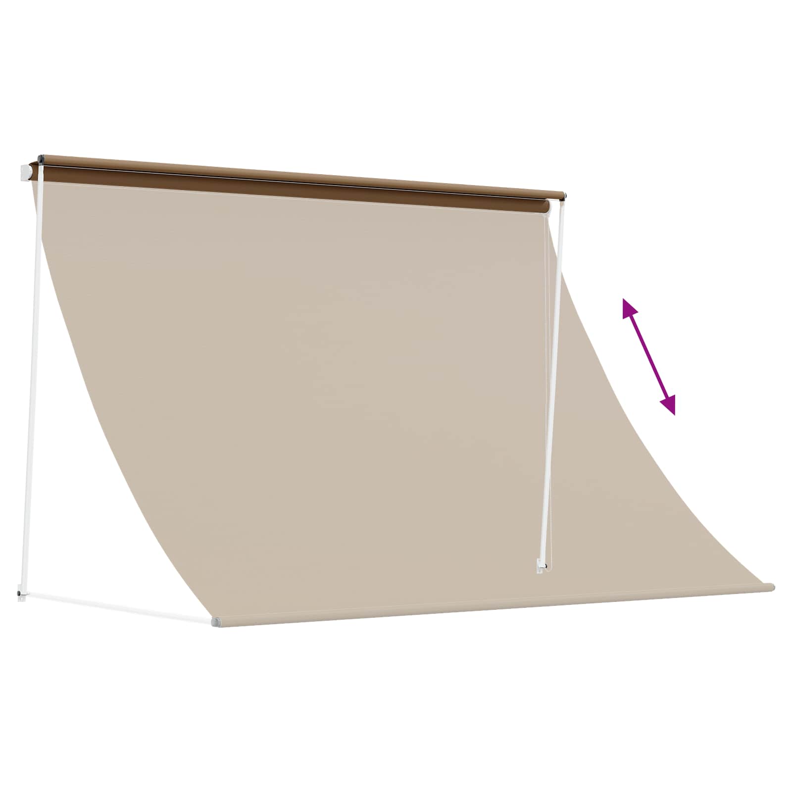 vidaXL Αντιανεμικό Μπεζ 350 x 150 cm - Image 5