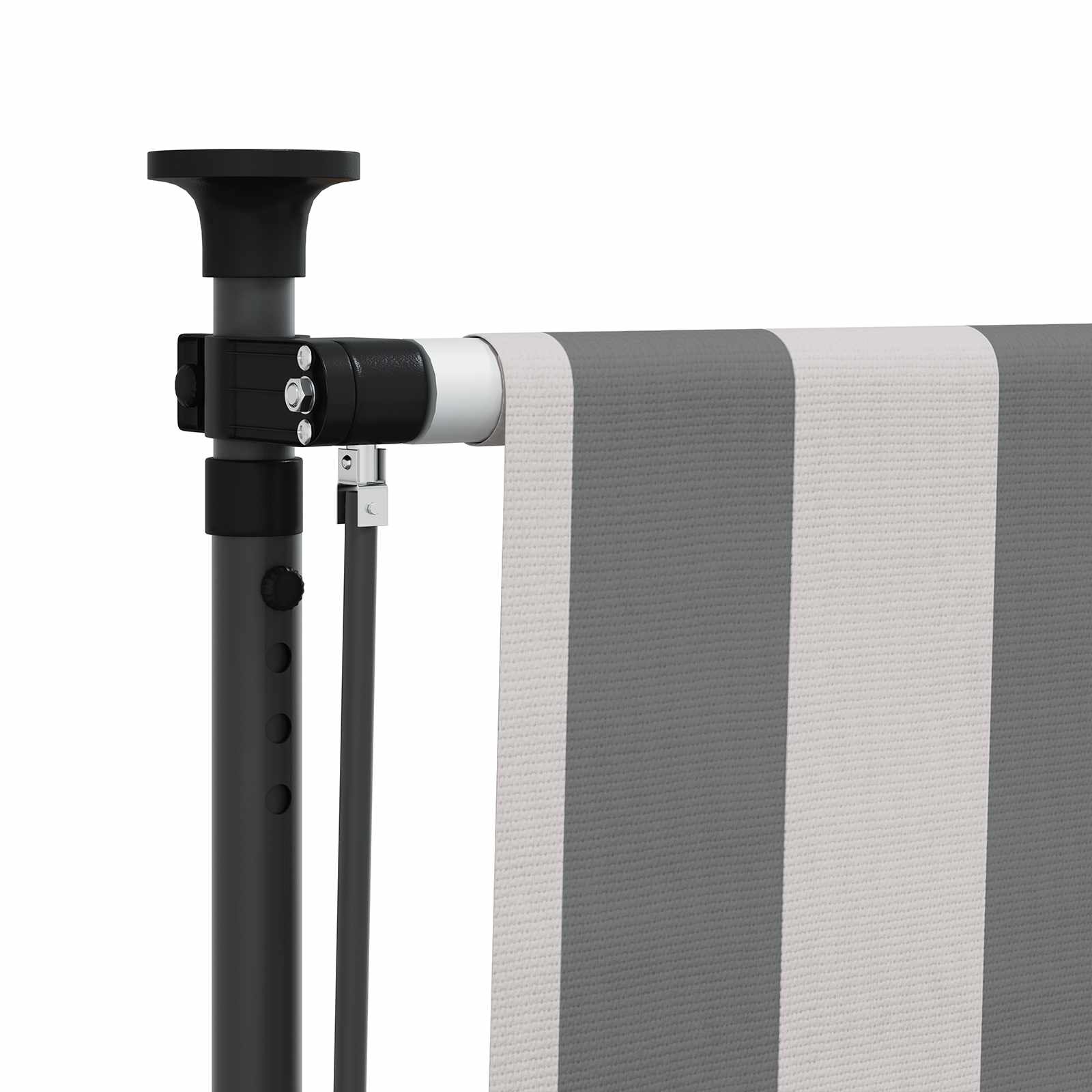 vidaXL Εξωτερικό ρολό Γκρι και Λευκό 150 x 270 cm - Image 4