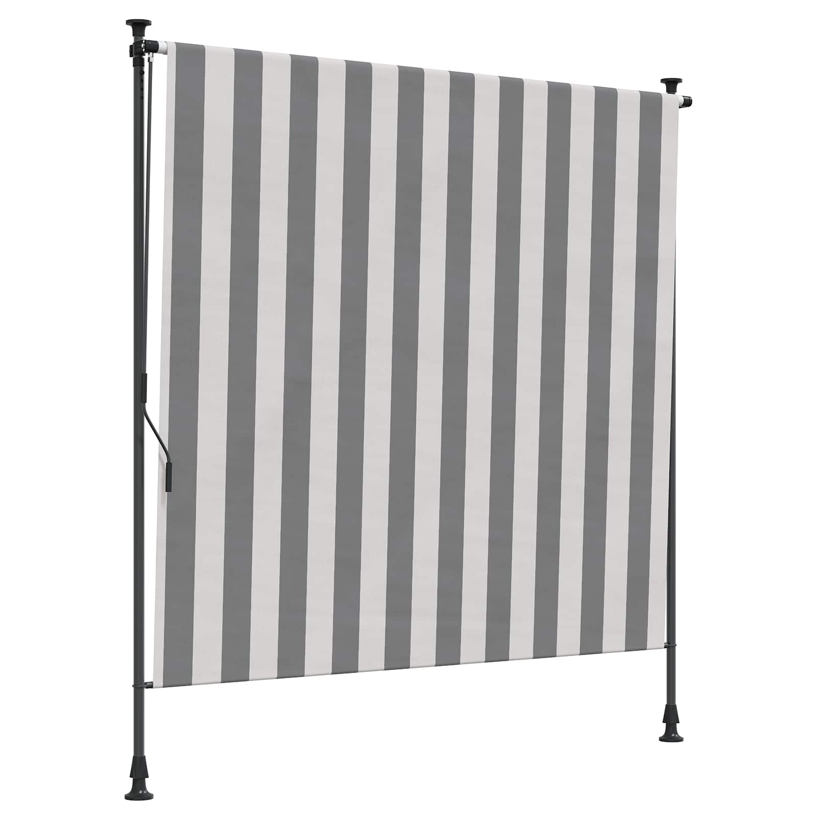 vidaXL Εξωτερικό ρολό Γκρι και Λευκό 150 x 270 cm - Image 2