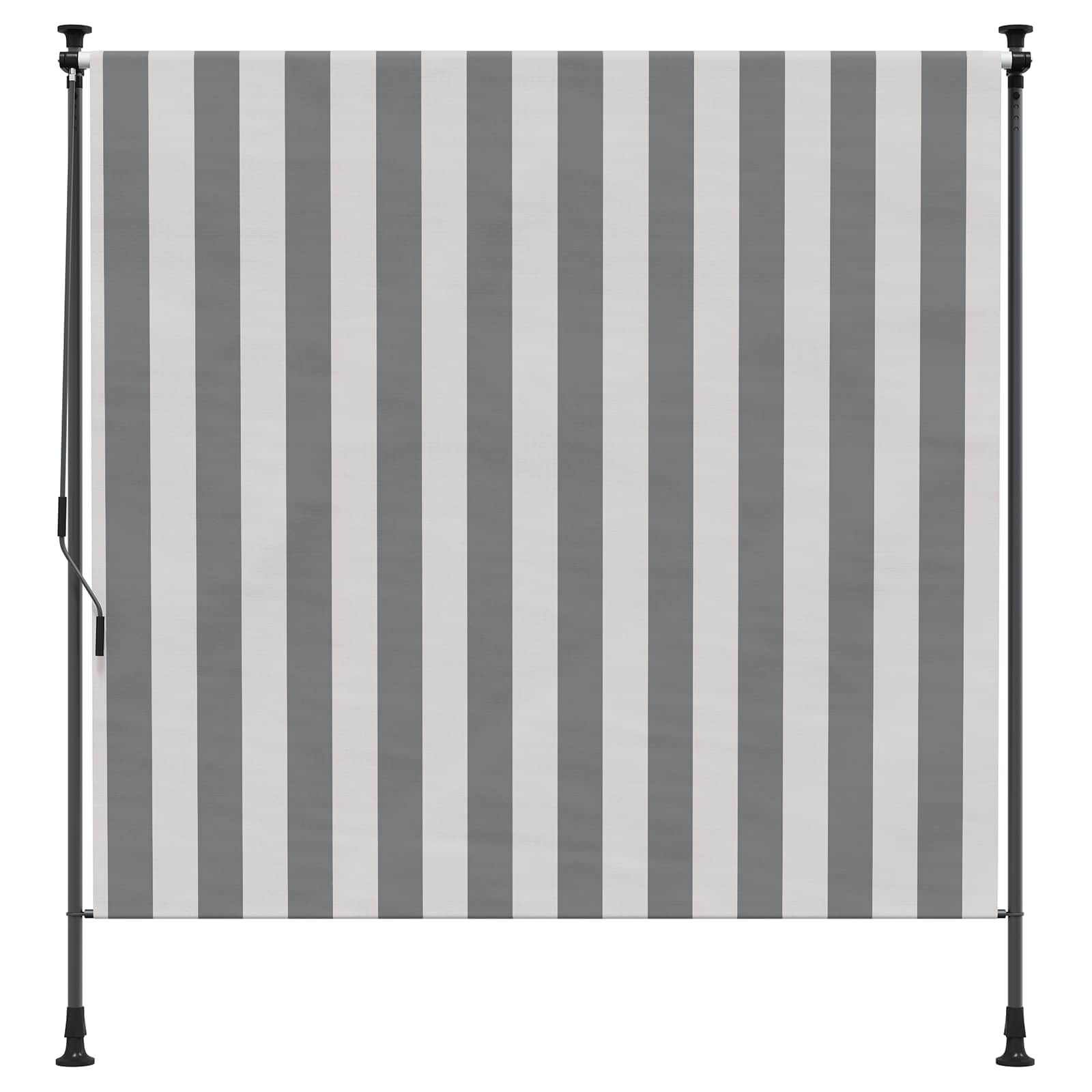vidaXL Εξωτερικό ρολό Γκρι και Λευκό 150 x 270 cm - Image 3