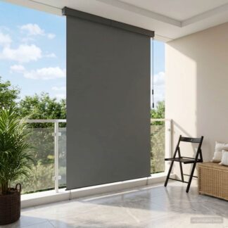 vidaXL Ρόλερ Ανοιχτό γκρι 120 x 250 cm Ύφασμα και Αλουμίνιο