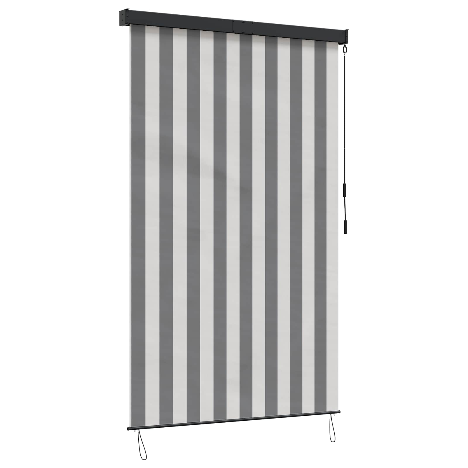 vidaXL Ρόλερ Γκρι και Λευκό 180 x 250 cm Ύφασμα και Αλουμίνιο - Image 2