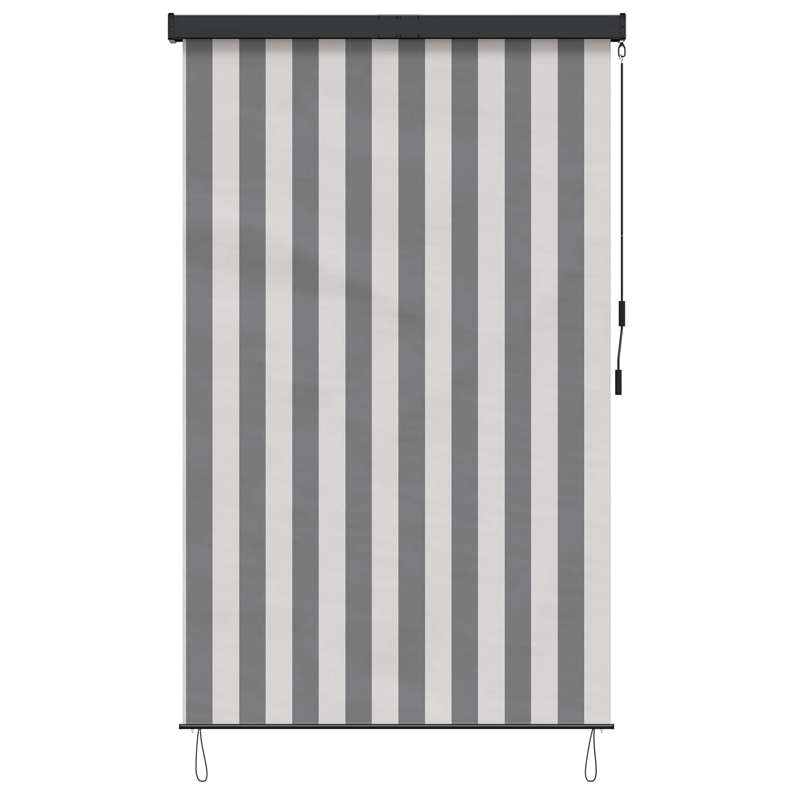 vidaXL Ρόλερ Γκρι και Λευκό 180 x 250 cm Ύφασμα και Αλουμίνιο - Image 4