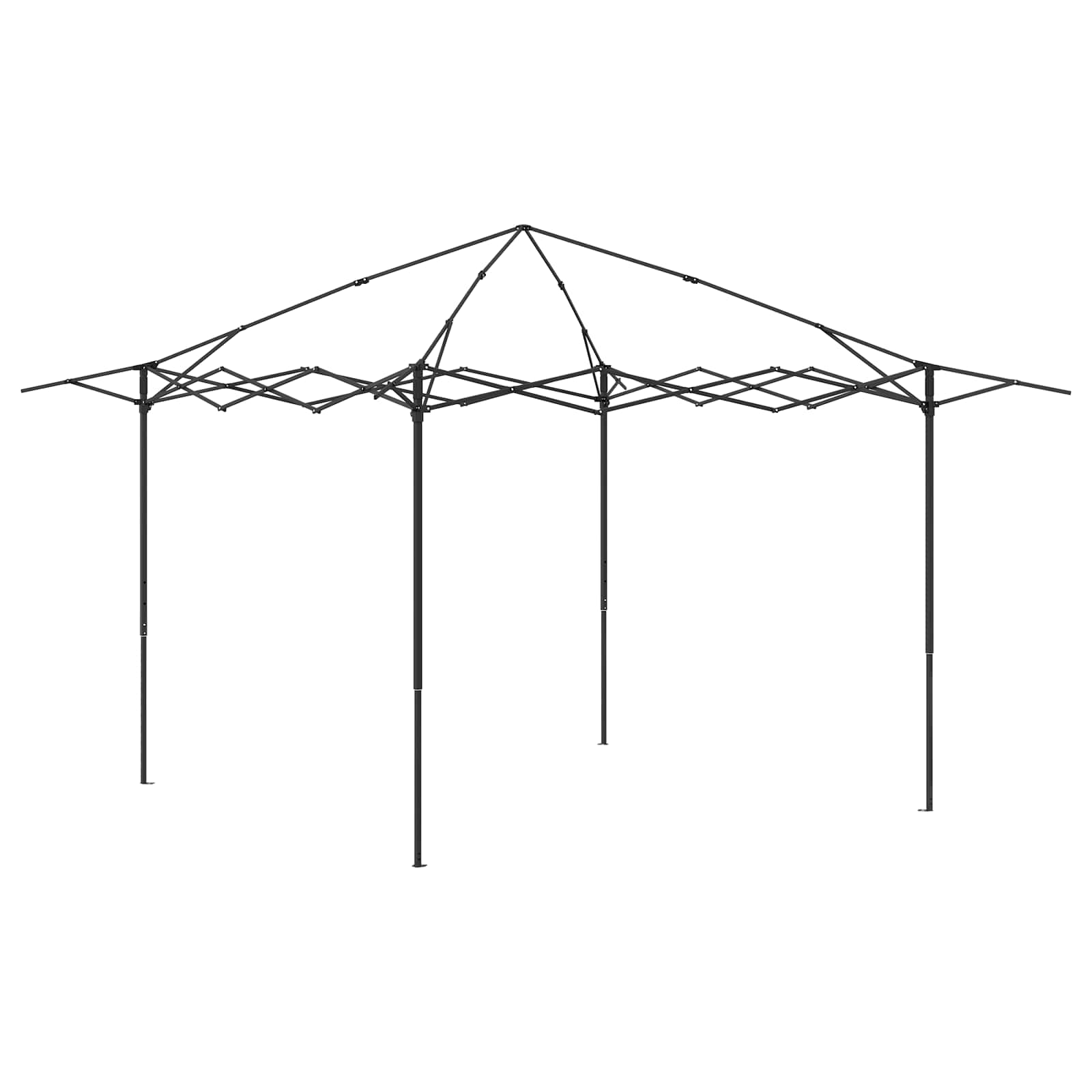 vidaXL Γκαζebo με 4 πλαινά 4 x 4 m Μπεζ και καφέ - Image 4