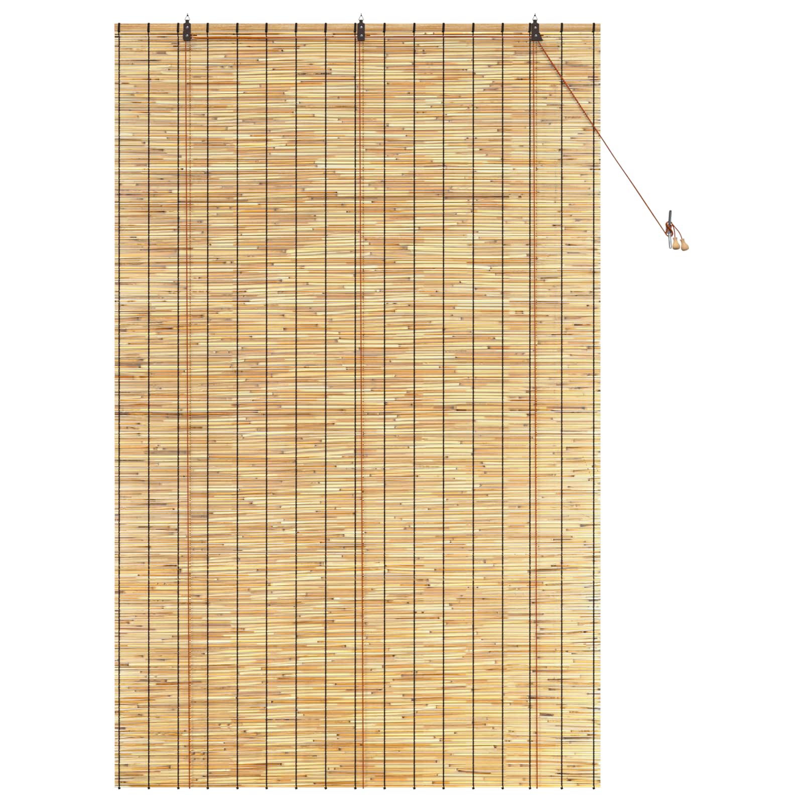vidaXL Ρόλερ (στόρι) Φυσικό 140 x 220 cm Καλάμι - Image 3