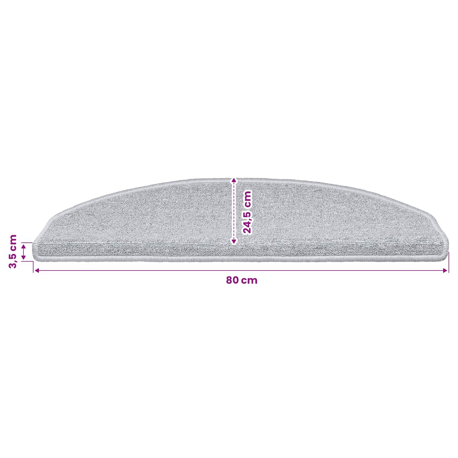 vidaXL Αυτοκόλλητα Ματ Σκαλοπατιών 15 τεμ. 80 x 24,5 x 3,5 εκ. - Image 9