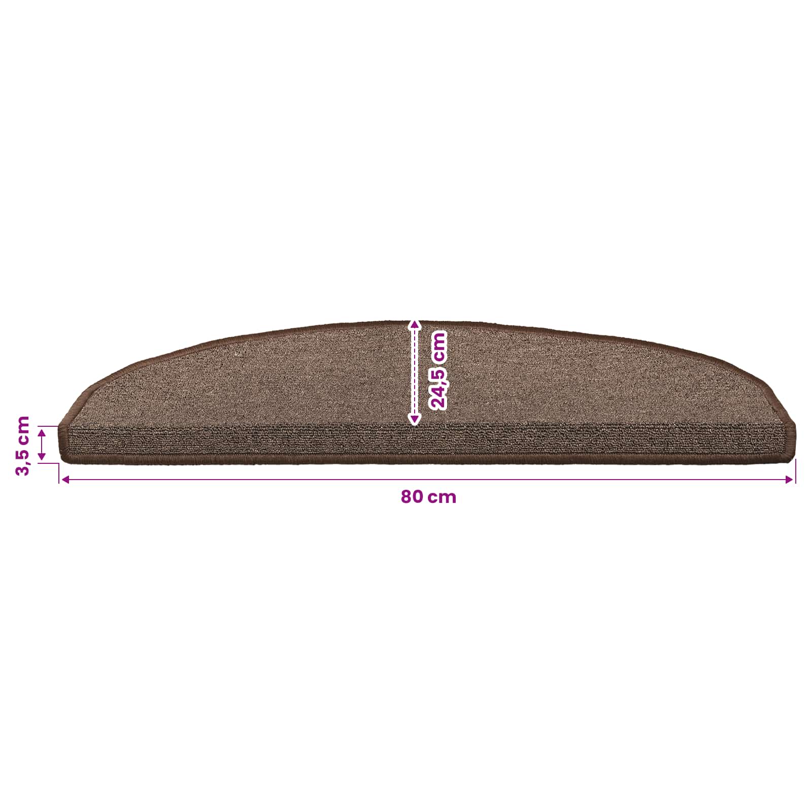 vidaXL Αυτοκόλλητα Ματ Σκαλοπατιών 15 τεμ. 80 x 24,5 x 3,5 εκ. Καφετί - Image 9