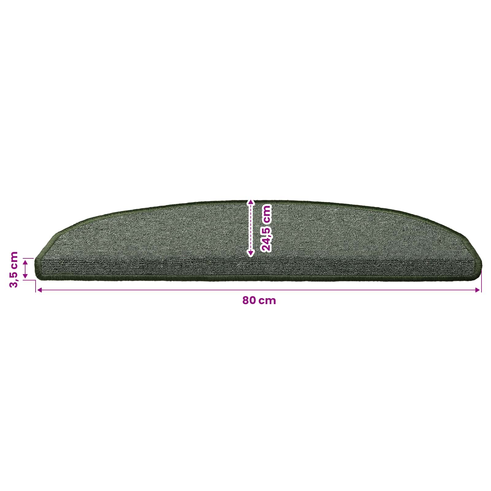 vidaXL Αυτοκόλλητα Ματ Σκαλοπατιών 15 τεμ. 80 x 24,5 x 3,5 εκ. - Image 9